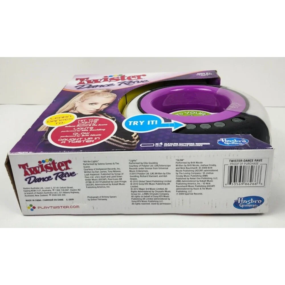 Twister Dance Rave Light And Sounds Dance To Your Music Hasbro Gaming New Sealed